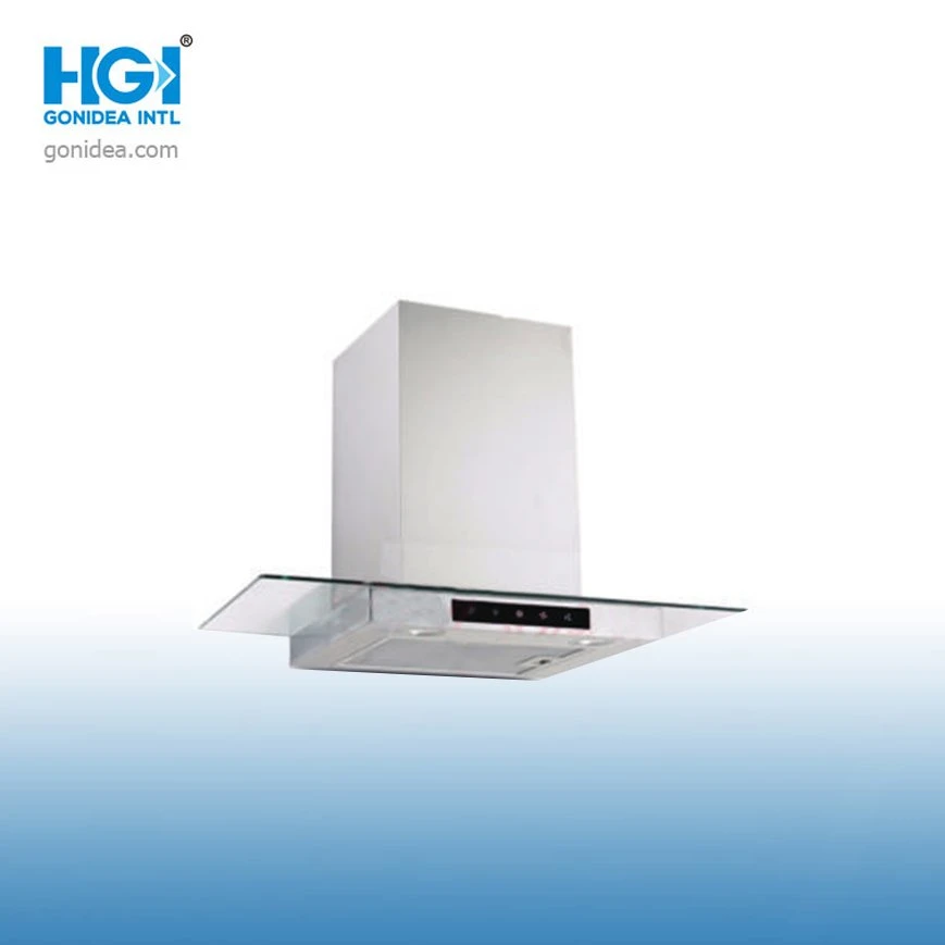 Kitchen Large Suction Top Side High Quality Tempered Glass Range Hood Th-9004