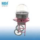 Manual Gas Cotton Candy Floss Machine Commercial With Cart