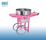 Floor Standing Electric Heating Candy Floss Machine Commercial With Wheel