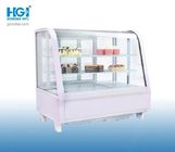 Counter Top Front Curved Glass Cake Display Fridge 100L
