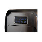 LCD Touch Portable Black Countertop Mini Ice Maker Stainless Steel Body