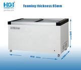 HGI Large Capacity 49.2in Double Deep Freezer With Sliding Door Minus 18C 4 Wheel