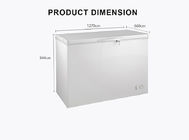 352 Liter Commercial Single Door Top Chest Freezer White Color