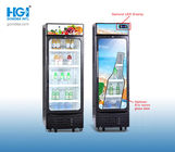 Fan Cooling Single Door Upright Commercial Fridge Showcase With Light Box