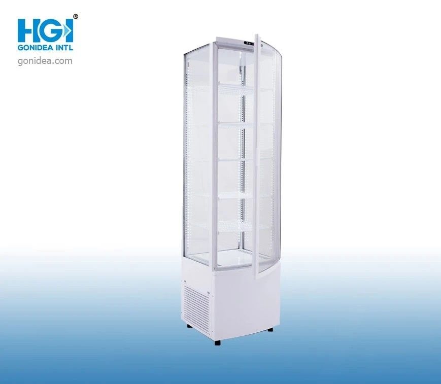 238L Counter Top Glass Display Fridge Floor Standing Commercial