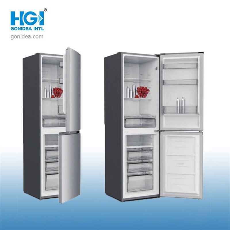 250L Frost Free Double Door Bottom Freezer Refrigerator With Water Dispenser