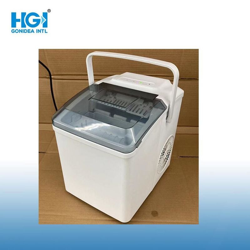 Portable Plastic Table Top Mini Home Ice Maker Countertop With Handle