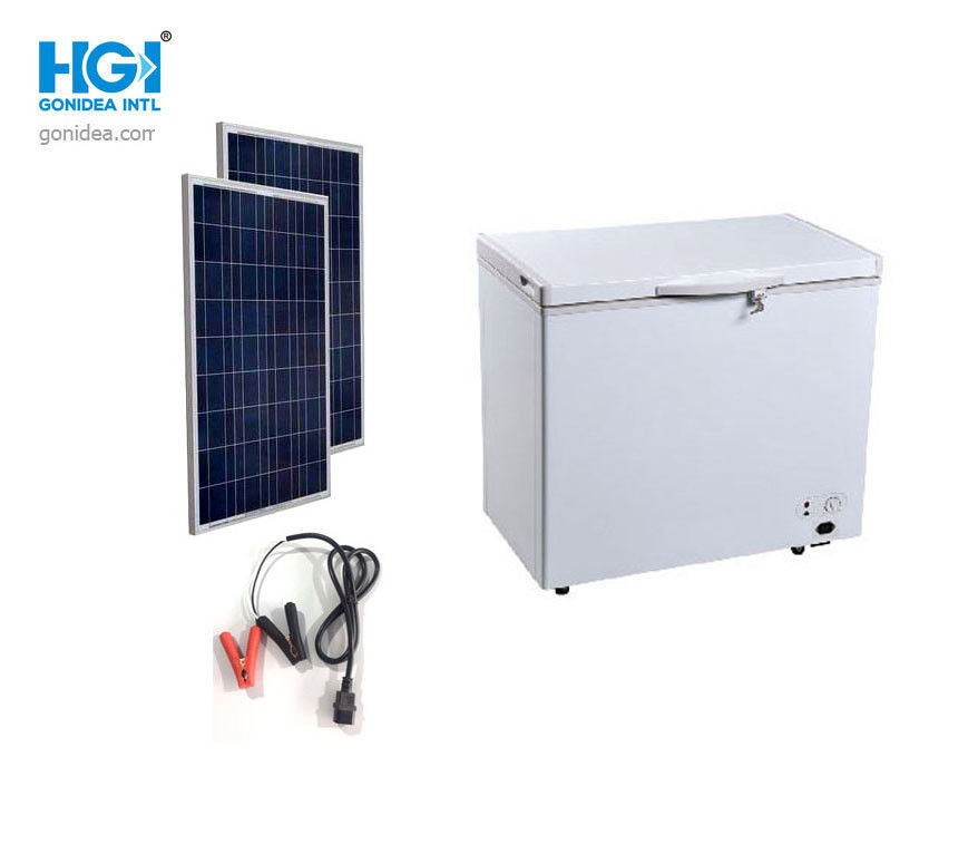 Outdoor 212L Solar Power Freezer Refrigerator 7.5 Cubic Feet 12V DC Compressor