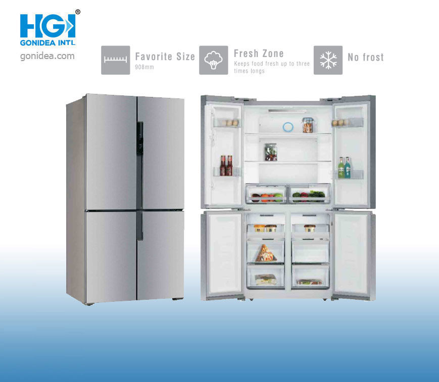 Double Door Kitchen Frost Free Refrigerator Side By Side 490 Litre 41db