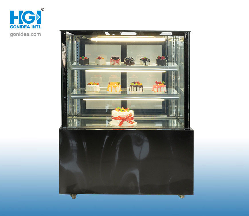 Commercial Baked Goods Cake Display Showcase R22 AC240V 50Hz Back Sliding Door