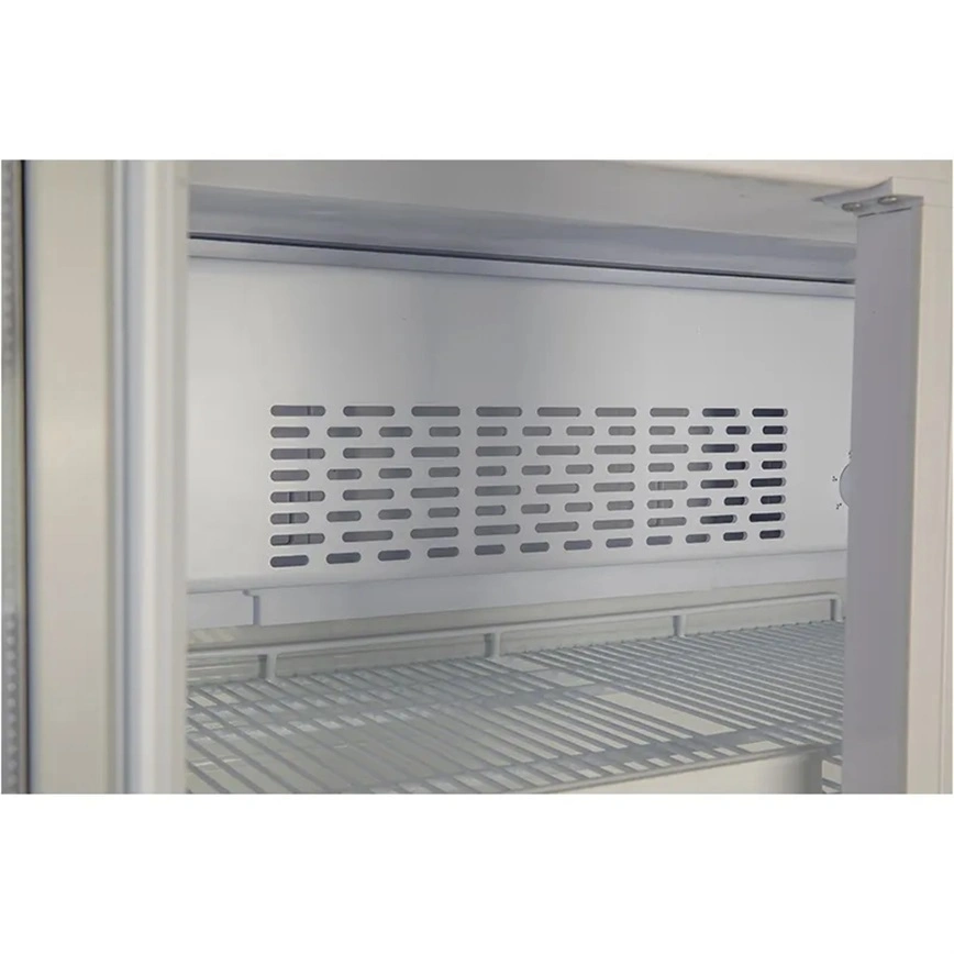 Factory Supermarket Refrigeration 170L Glass Door Fan Cooling Energy Drink Refrigerator Display Case Chiller