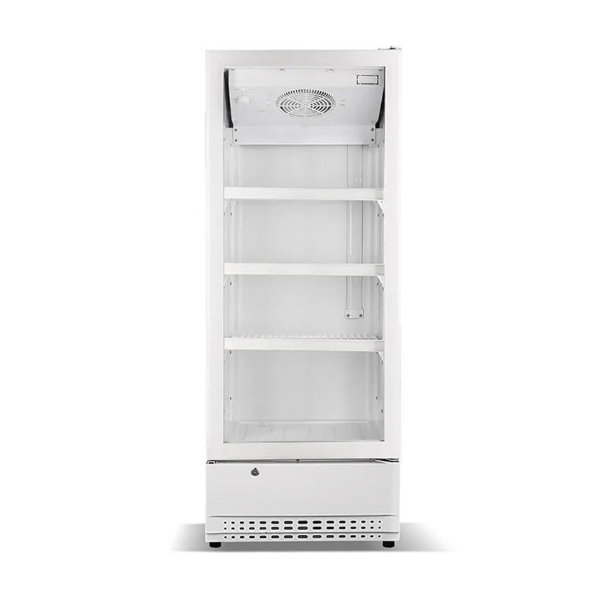 China Big Capacity Fridge Single Glass Door Upright Display Beverage Cooler Smart Supermarket Refrigerator Sc-190