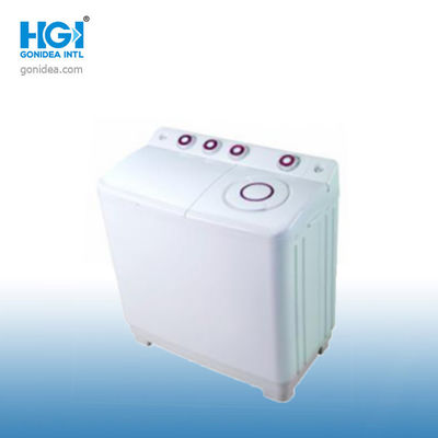 White Two Tub Laundry Semi Auto Washing Machine 9kg Top Load