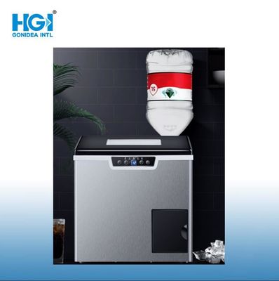 LCD Display Stainless Steel Cubic 1.8L Home Ice Maker Manual Vertical
