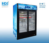 Big Capacity 880L Upright Showcase Cooler Soda Vertical Display Freezer CB