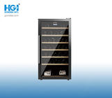 Single Zone Glass Door Electric Wine Cooler Cabinet Showcase 190L