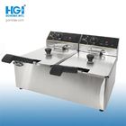 220V 3500W 11L Flat Table Top Deep Oil Fryer Machine Commercial