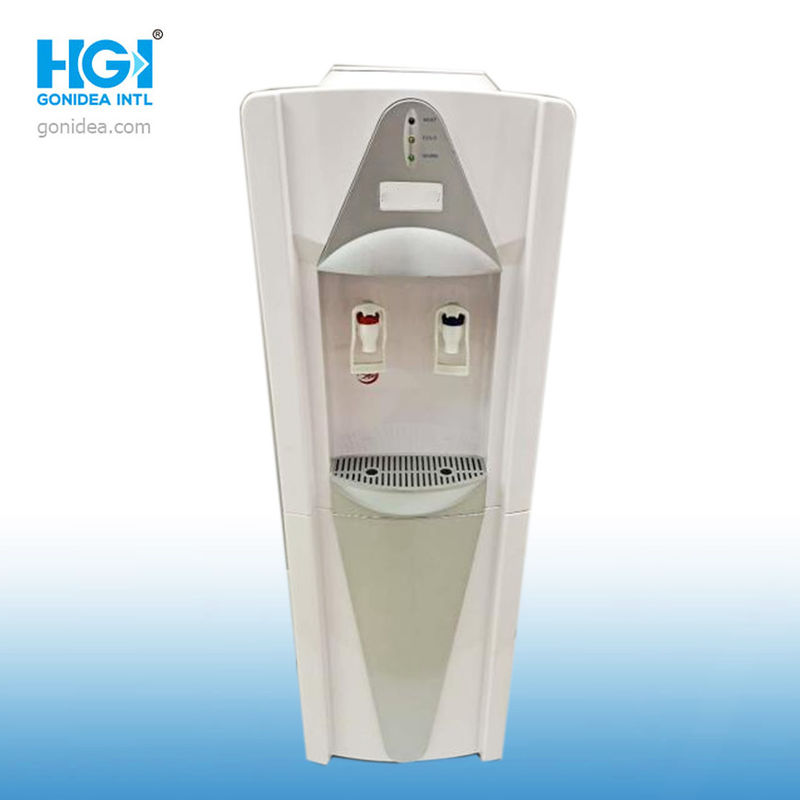 Vertical Tap Hot Cold Water Dispenser Stainless Steel With Storage Cabinet