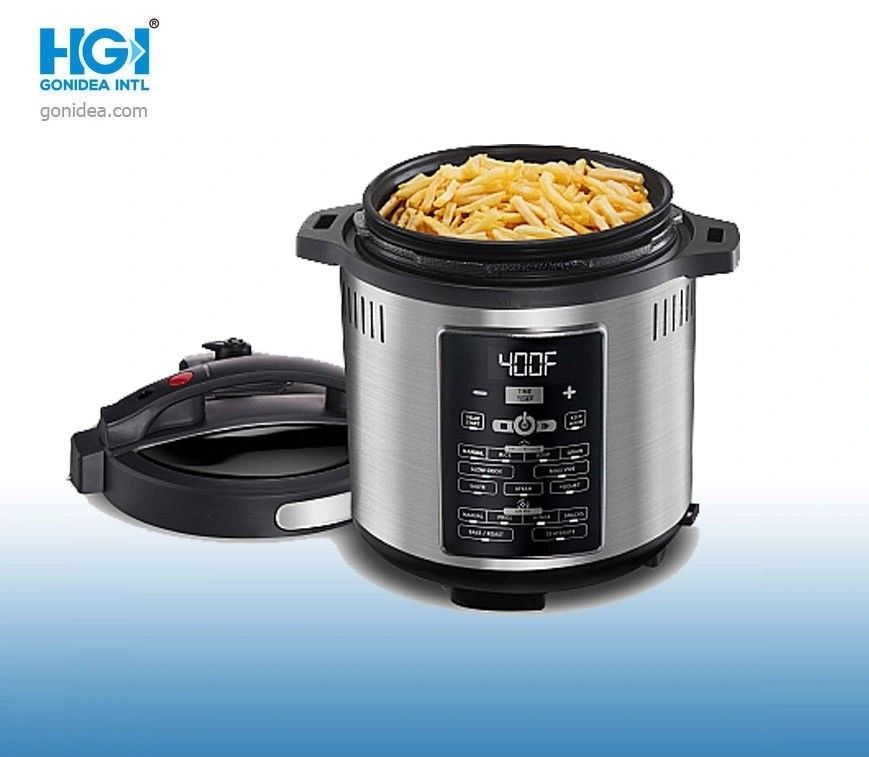 2 In 1 Nonstick Electric Pressure Cooker With Fryer Commercial Cooking Appliances
