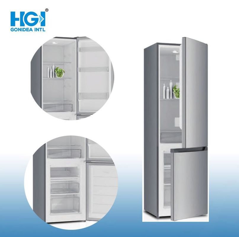 LED Light Bottom Freezer Refrigerator Defrost Electronic Temperature Control