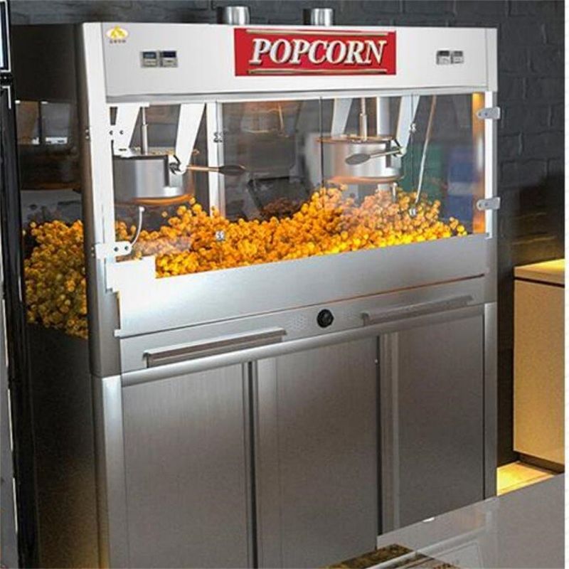 16oz Vertical Automatic Popcorn Maker Machine For Cinemas