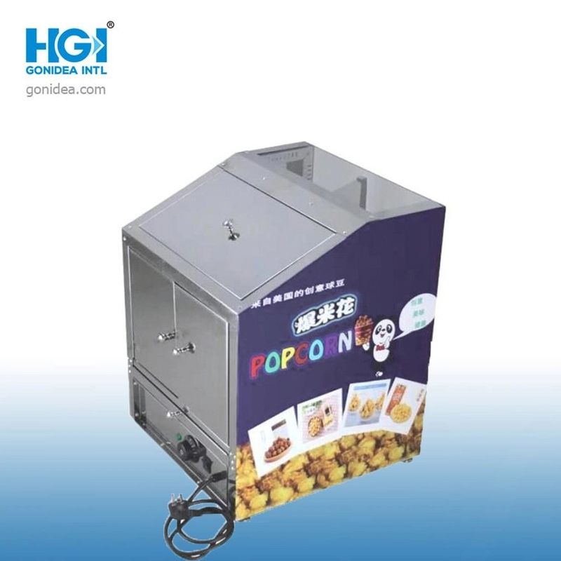 Electric Spherical Popcorn Display Cabinet Popcorn Maker Machine 500W