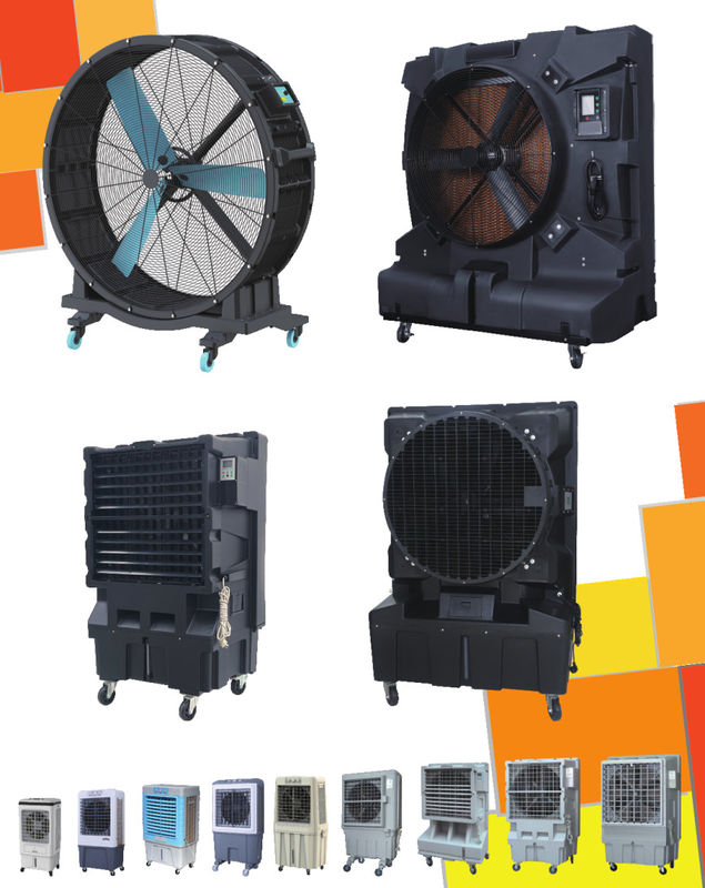 CB CE Energy Saving Mobile Evaporative Air Cooler For Industrial / Domestic Use
