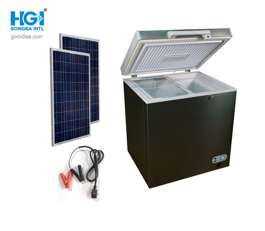 5.3 Cu Ft Solar Power Freezer Outdoor Deep Fridge 1C To 10C Large Capacity
