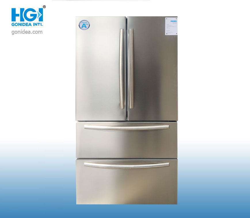 500L French Door Refrigerator With Ice Maker And Water Dispenser Deodorizing OEM