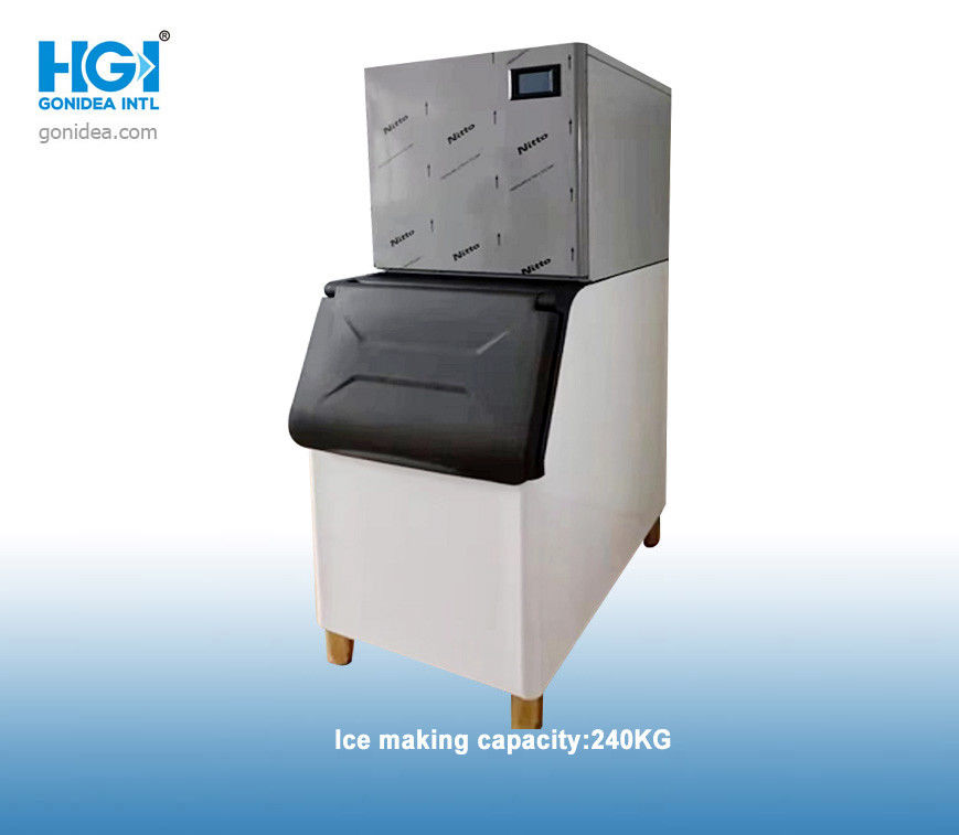 R134a White Automatic Ice Maker 240kg/24h