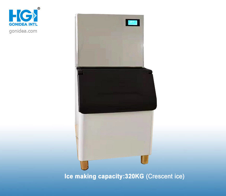 320KG /24H Automatic Ice Maker Square Cube Commercial 1500W 105L