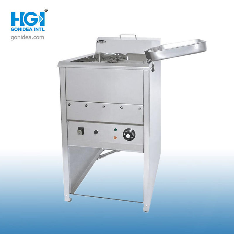 Steel Floor Standing Electric Deep Fryer Machine 7000W 18L For Fish And Chips