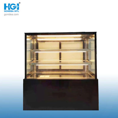 Big Capacity Commercial Cake Showcase Glass Cooler Bakery Display Cabinet Showcase Hcs-18f