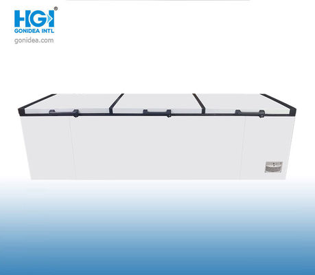 Three Door Commercial Deep Chest Freezer 1380 Litre Removable Basket