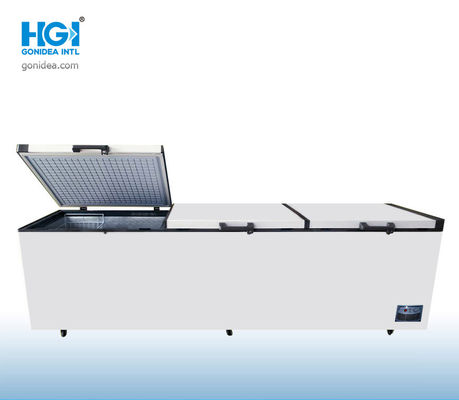 1680 Litre High Capacity Self Defrosting Chest Freezer 2 Compressor 122in Triple Door