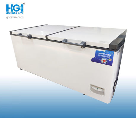 548 Liter Supper Market Double Door Commercial Big Chest Deep Freezer