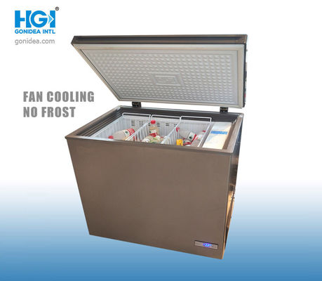 230 Liter Fan Cooling No Frost Free Ice Cream Chest Deep Freezer