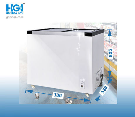 168 Liter  Top Double Doors Deep Freeze Stand Up  Chest Freezer