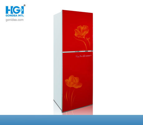240L Low Noise 8.5 Cubic Foot Refrigerator Tempered Glass Door Manual Defrost