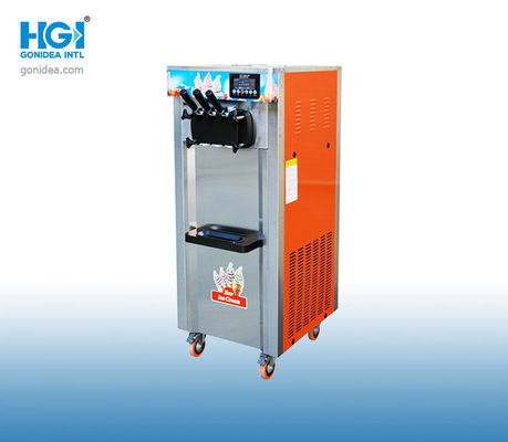 HGI 50Hz 2.8KW Commercial Ice Cream Makers Three Handle For Frozen Yogurt