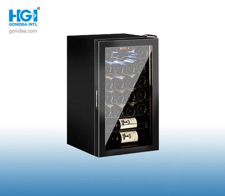 Single Zone Glass Door Red Wine Storage Showcase Mini Table Screen Touch